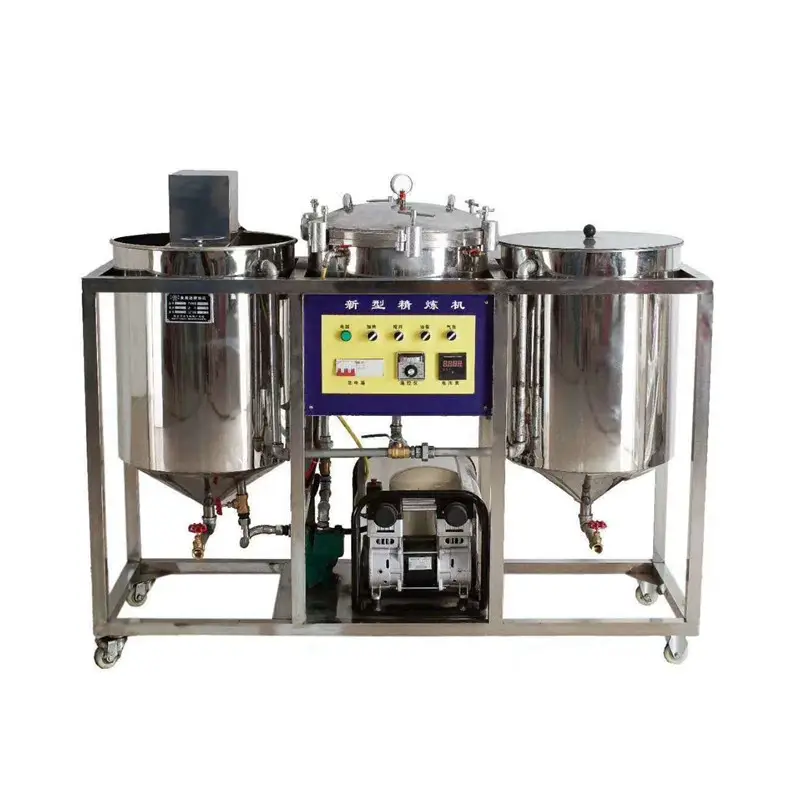 Fast Sales small scale palm oil refining plant machine sunflower soybean corn oil refined