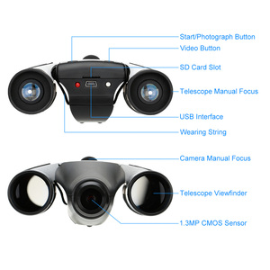 Winait <span class=keywords><strong>3mp</strong></span> 便宜礼品数码双目摄像机与望远镜