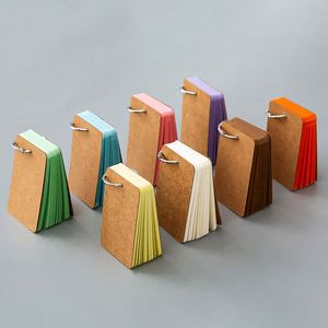 Creative <strong>DIY</strong> <strong>Mini</strong> Notebook Pocket Size Blank Color Iron Ring Handwriting Memory Card <strong>Book</strong> with Paper Cover - Product Image 1
