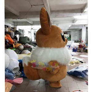 高品质定制卡通人物充气动漫Eevee成人吉祥物服装派对出厂价格 - Product Image 4