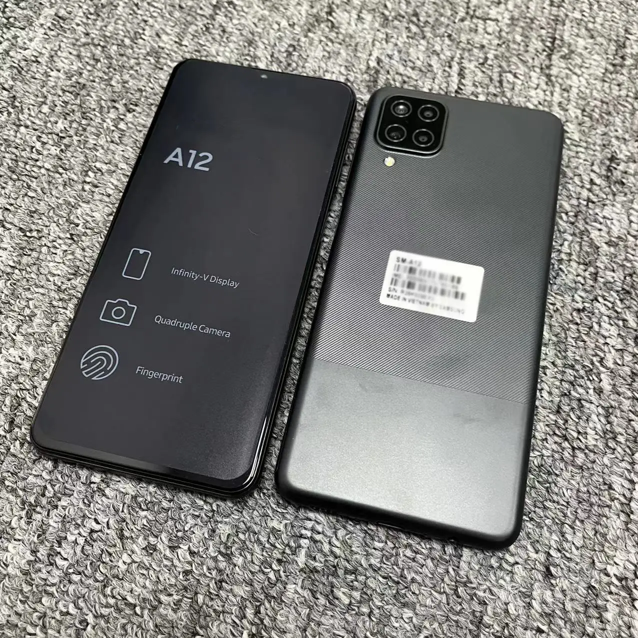 Marka kullanılan ikinci el cep telefonu orijinal Samsung A12 3 + 32GB Android kullanılan akıllı telefon telefonos celulares