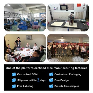 لعبة النرد 16 نرد مستديرة D6 Dnd مخصصة 6 جوانب من الراتنج الأسود البلاستيك لعبة النرد اللعب - Product Image 6