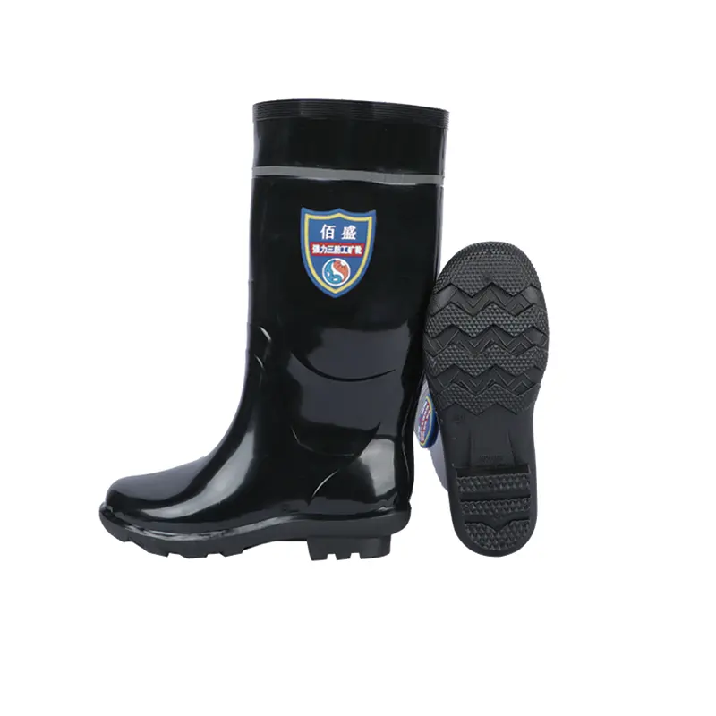 Sepatu bot hujan khusus anti-selip, sepatu bot keamanan rumah tangga tahan air asam minyak tahan alkali murah
