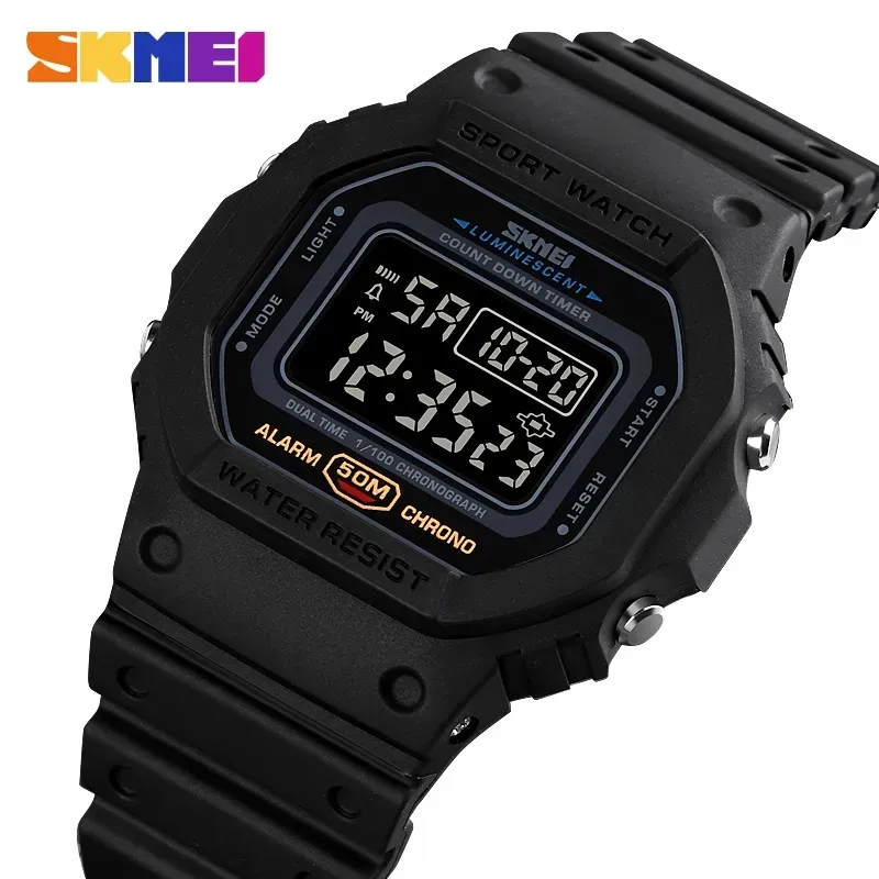 Skmei 1628 Mode Casual Heren Digitaal Polshorloge Outdoor Sporthorloges Ondersteunen Oem Custom Logo Groothandel Horloge Fabrikant