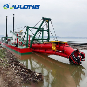 Draga de succión con cortador de oro flotante con bomba de motor de caja de cambios y equipo de dragado de arena de motor a la venta - Product Image 4