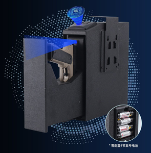 安全キー安全ロックボックス生体指紋スチールカーポータブル - Product Image 4