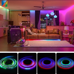 High-Density 320 <strong>LED</strong>/m Flexible COB <strong>LED</strong> Light Bar RGB Colorful Addressable 24V/12V FOB Switch 12mm PCB Width Without <strong>LED</strong> Spots - Product Image 6