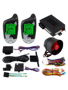 2 Way LCD pager display di sicurezza auto sistema di allarme di vibrazione di allarme universale DC12V forno a microonde/sensore di scossa avvertire inizio a distanza - Product Image 3