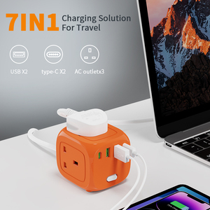 New Design Square Power Strip British UK <strong>Socket</strong> 3 Ways <strong>With</strong> <strong>USB</strong> + Type C Ports High Quality UK <strong>Multi</strong> <strong>Function</strong> Electrical <strong>Socket</strong>