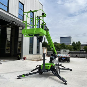 Cao tầng 16M 18M 20m Kính thiên văn Trailer gắn Boom Lift trên không làm việc nền tảng Spider Lift - Product Image 4