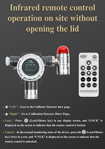 More Secure Fixed Gas Detector Remote <strong>Control</strong> Adapt to Multiple Sensors LCD Display Screen Methane/Propane Multi Gas Detector - Product Image 5