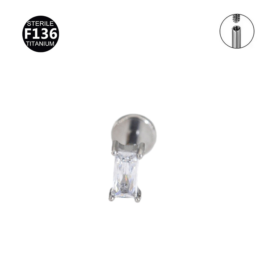 Square silver (threaded)