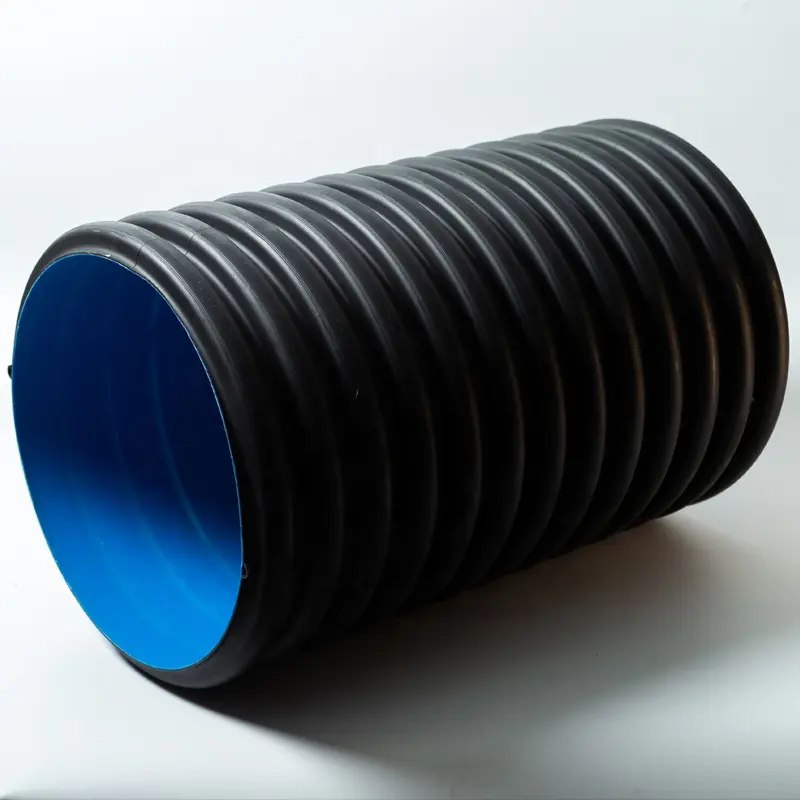 Desagües de gran diámetro de alta calidad, tubería corrugada, tubos de plástico, tubería de drenaje de aguas residuales para tuberías de drenaje y aguas residuales