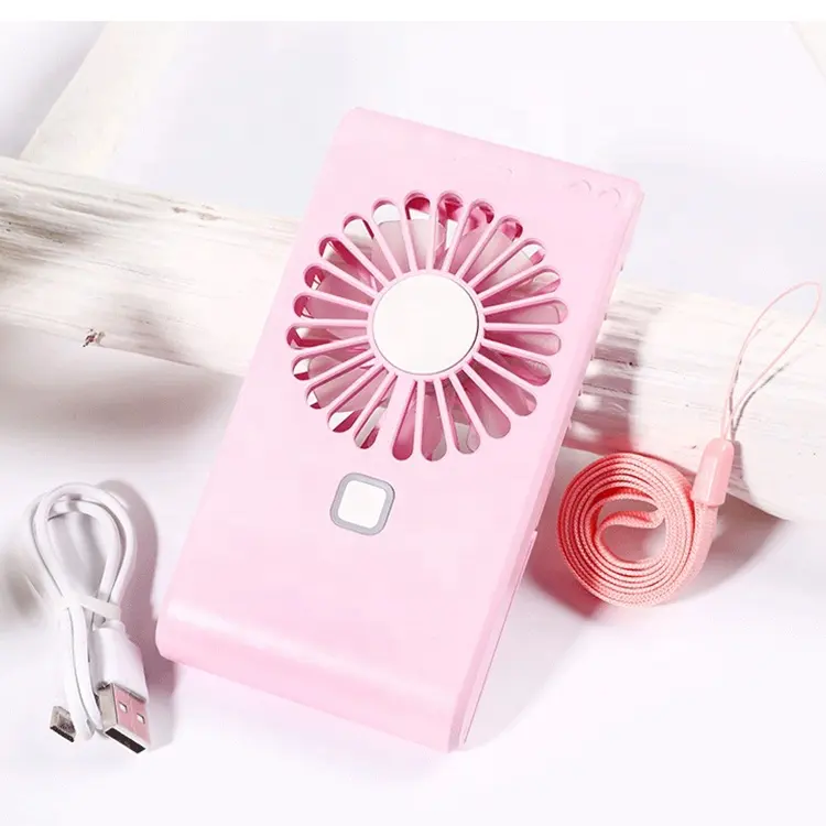 USB mini ventilatore con specchio di ricarica di raffreddamento portatile a mano elettrico ricaricabile mini ventilatori All'aperto con il make-up funzione di specchio