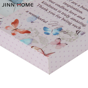 Jinn casa incisione Laser cornice commemorativa cornice per foto regali commemorativi 4x6 "messaggio di testo incornicia regalo per la festa della mamma