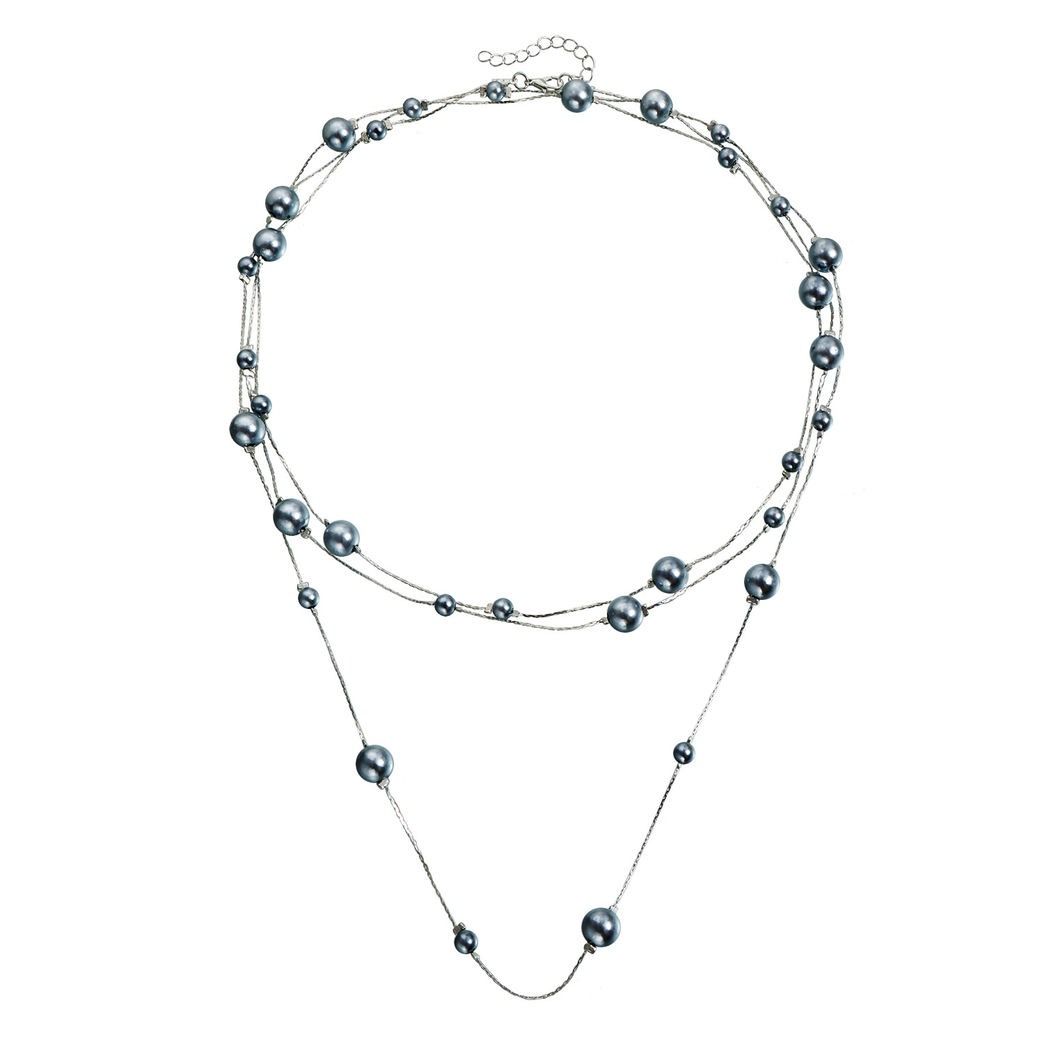 3 gray pearls