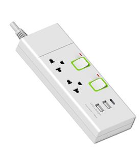 批发高品质泰国插座，带快速充电器USB C型 + a型USB端口5组泰国扩展插座