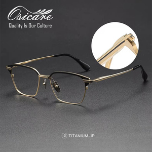 نظارات Osicre مصممة Oem Montura De Gafas Lujo للعين مواصفات نظارات Modo Brillen IP إطارات نظارات من التيتانيوم الخالص للرجال - Product Image 3