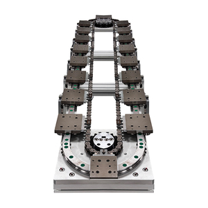Línea transportadora de circulación de riel de guía Circular tipo cadena Sistema de línea de montaje automático Movimiento circular Curvo - Product Image 2
