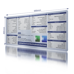 Alfombrilla de ratón grande para ordenador de oficina, alfombrilla de escritorio de acceso directo de Excel con idioma personalizado, alfombrilla de ratón para teclado, alfombrilla de ratón versión en inglés - Product Image 6