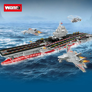 Woma צעצועים c0869 חינוכי צעצוע למבוגרים מודל מלחמה ספינה flattop כלי טיס נושאת מטוסי קרב - Product Image 3
