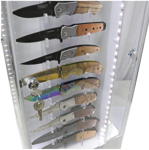 Defender 52 pcs Acrylic dao hiển thị Kệ trường hợp 360 Xoay 4 mặt hiển thị - Product Image 2