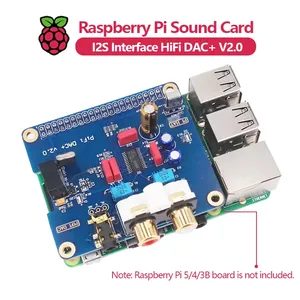 <strong>Raspberry</strong> <strong>Pi</strong> 5/4/3B+ HIFI DAC+ <strong>Sound</strong> Card I2S Interface PiFi DAC+ V2.0 Custom Custom
