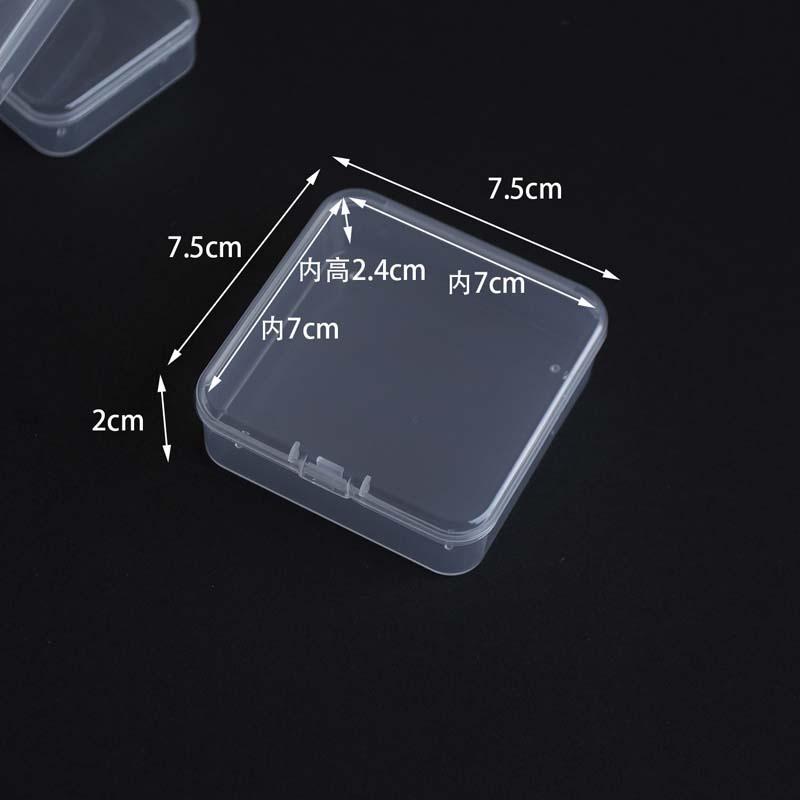 Transparent Square 7.5*7.5*2cm