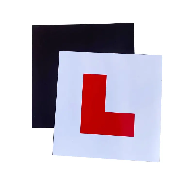 Inglês novato etiqueta do carro L placas driver estrangeiro iniciante logotipo L adesivo