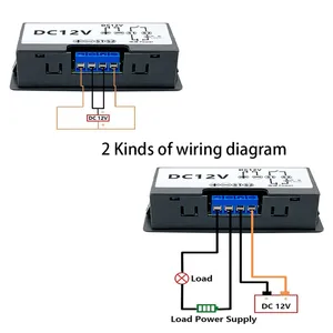 AC 110V 220V DC 12V Digitales Zeit verzögerung relais LED-Anzeige Zyklus Timer-Steuersc halter Einstellbarer Zeitrelais-Zeit verzögerung schalter - Product Image 5