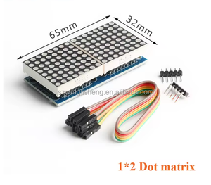 Stock MAX7219 8*8 Dot Matrix modulo Display a LED 1x2 2x4 2x8 8/4/2 in un tubo digitale microcontrollore scheda di controllo - Product Image 2