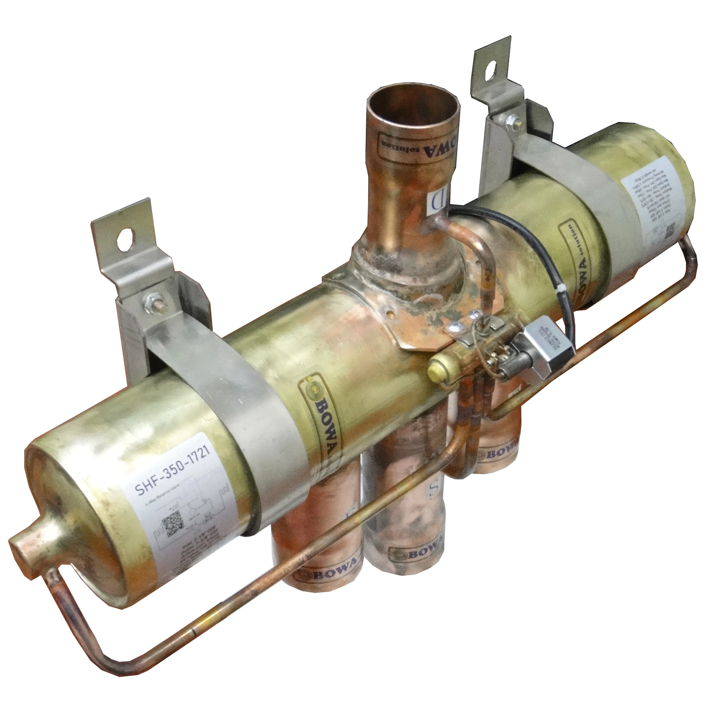 84m 3/h 3-POSICIÓN 4-forma Válvula de inversión coincide con 35 ~ 50HP compresor de tornillo de agua de la bomba de calor enfriadores en Comercio de aire acondicionado