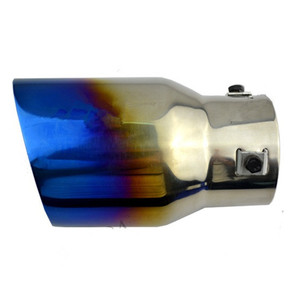 <strong>6</strong>.7/7.5 <strong>Inch</strong> Hi-Power Exhaust Muffler Titanium Slant Burnt <strong>Tip</strong> Exhaust Pipe Type Car Oval Exhaust Muffler Tail Pipe 304#