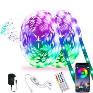 <span class=keywords><strong>LED</strong></span>ストリップライト20m 12v RGBスマート照明APP音楽同期カラー変更リモートBT 65.6ft <span class=keywords><strong>5050</strong></span>装飾用