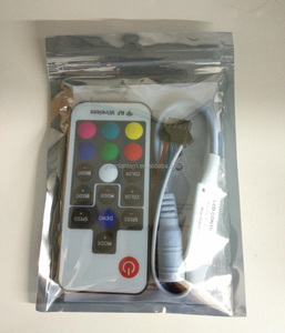 Customized RF17 Key Wireless <strong>Remote</strong> RGB <strong>Controller</strong> With 4 <strong>Wires</strong> SM4P Female Connector Mini RGB LED <strong>Controller</strong> - Product Image 5