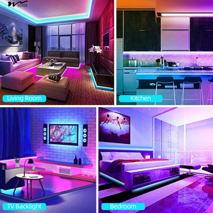 100 футов умные светодиодные полосы (2 рулона 50 футов), RGB-полосы, синхронизация с музыкой с 40 клавишами, пульт дистанционного управления, светодиодные фонари - Product Image 4