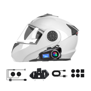 Intercomunicador para casco de motocicleta Q58 MAX con altavoz reproductor de música logotipo personalizado casco intercomunicador Bluetooth auriculares para motocicleta - Product Image 3
