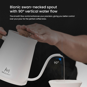 MUVNA Pour Over Electric Coffee Kettle With <strong>Temperature</strong> Control - Product Image 5