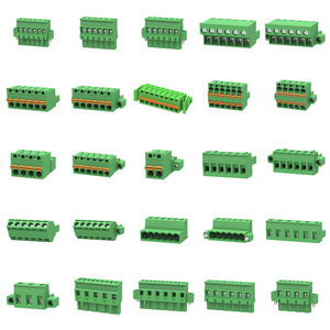 15EDGWC Through Wall <strong>Terminal</strong> <strong>Blocks</strong> 3.81mm with Flange <strong>Fixed</strong> Frame Plug-in <strong>Terminal</strong> Socket Connector - Product Image 5
