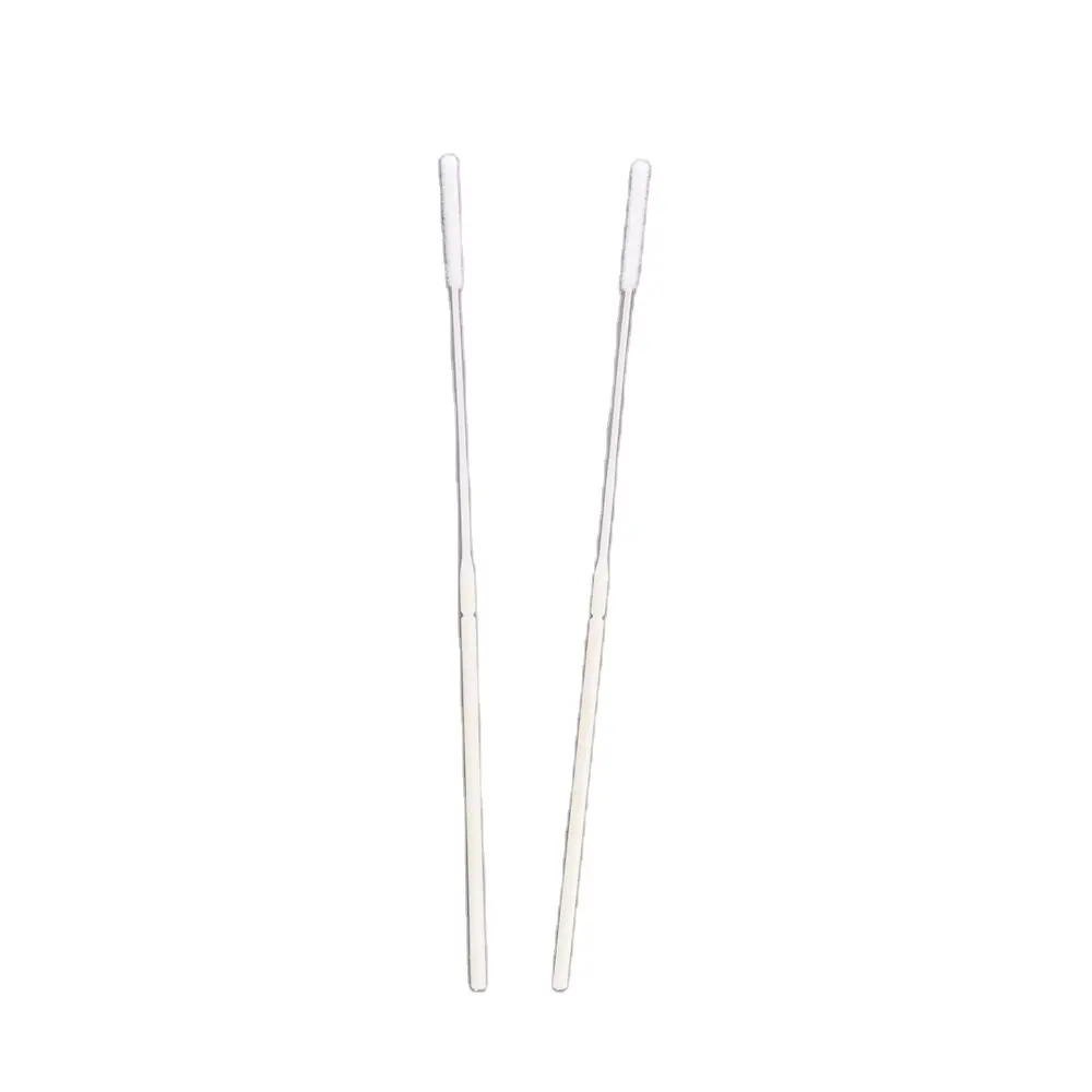 Disposable medical sterile nylon nasopharyngeal swabs are sold with guaranteed quality
