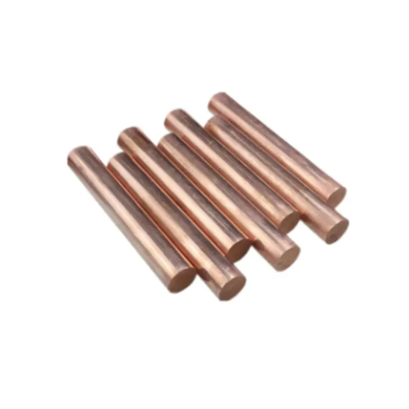 High Quality Pure 99.99% Copper Bar Solid Copper Rod Astm C11000 C10200 C27000 C28000 Copper Earth Rod
