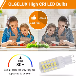AC120V <strong>G9</strong> <strong>Led</strong> Bulbs 5W Replace 40W-60W Halogen Bulb No Flicker <strong>G9</strong> T4 <strong>Led</strong> Corn Bulbs for Pendant Ceiling Chandelier Wall Lighting - Product Image 6