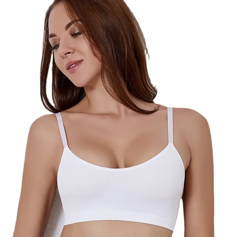 Lingerie Breathable Soft Undershirt Women Tank Top Women's Sports Bra Vest Sexy Plus Size Seamless Vest Bra for Women