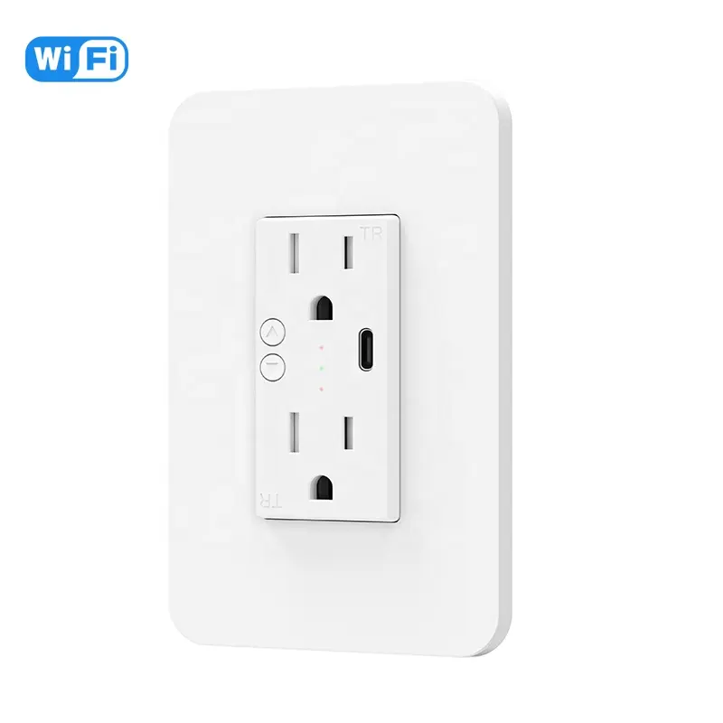 Funziona con la presa intelligente Axlea tuya Smart wifi presa a muro tipo C presa presa a muro smart wifi con caricatore rapido tipo C