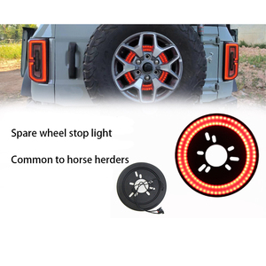 ไฟล้อสำรองสำหรับฟอร์ด Bronco 2021 2022 2023 2/4ประตู Plug And Play Wheel Light 3rd เบรคที่สามไฟแดงสด - Product Image 2