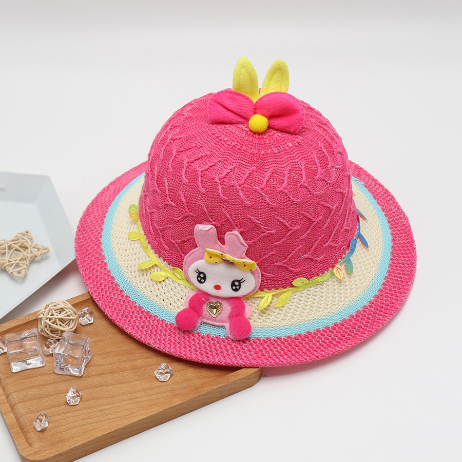 Oreilles lapin rose rouge