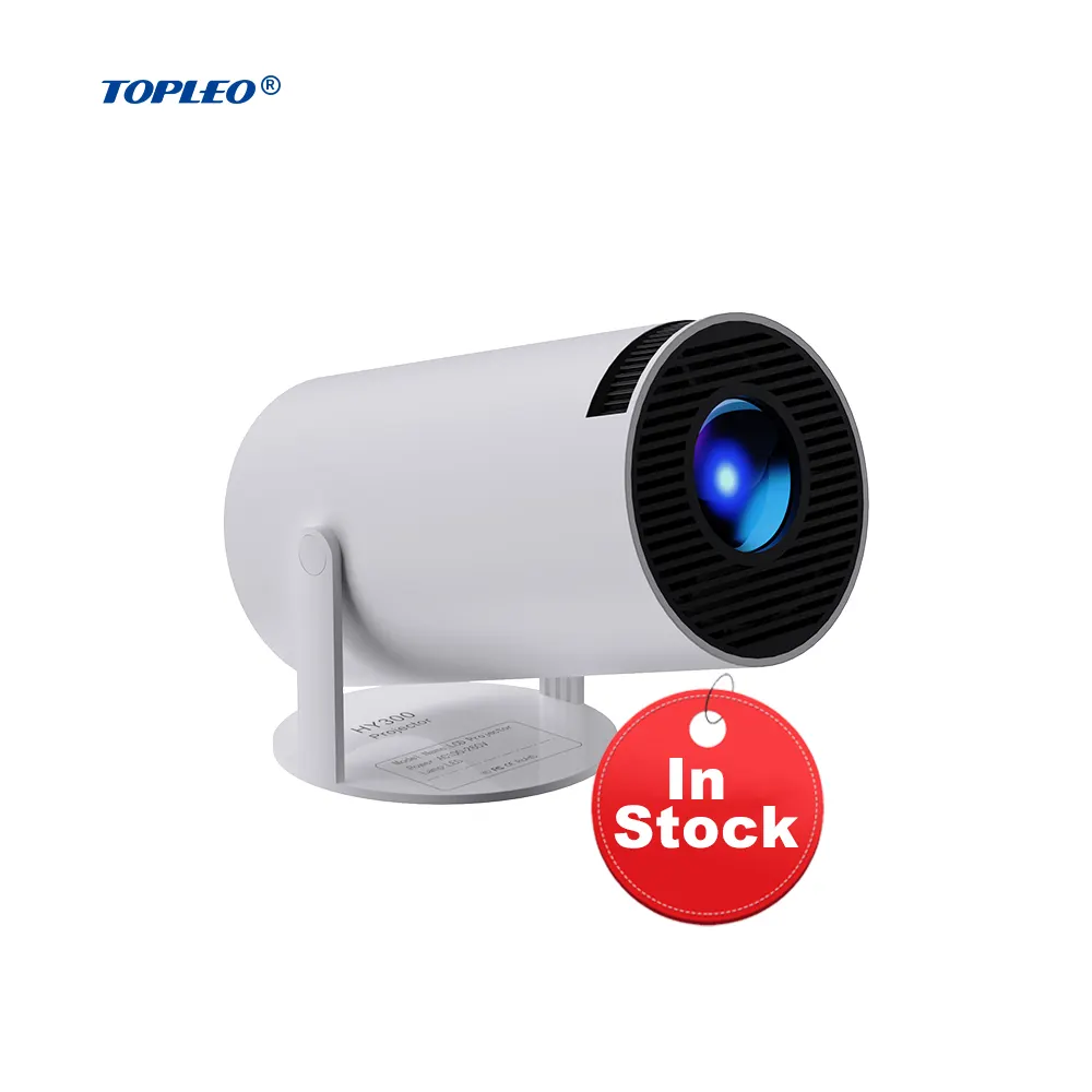 Topleo HY300 מקרן מתנפח מסך עדשת עולה ממונע 1080p נייד אנדרואיד 4k wifi מיני מקרן מסך