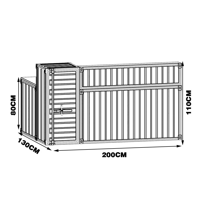 3-200*130*110 cm