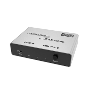 Yunzuo Hdmi 2,1 Switch 8K 60Hz 2X1 Hdmi 2,1 Switch Hdmi Switch 2 Entrada 1 Salida Con Audio