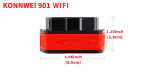 KONNWEI KW901 WIFI coche OBD2 escáner de diagnóstico más vendido en Polonia lector de código para Android e IOS varios idiomas marca - Product Image 5